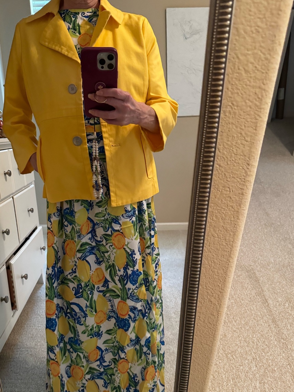 YELLOW FUN RAFAELLA TWO BUTTON JACKET SIZE L